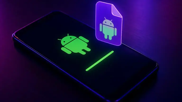 Installing the 5GBD Android app from the APK file on a smartphone